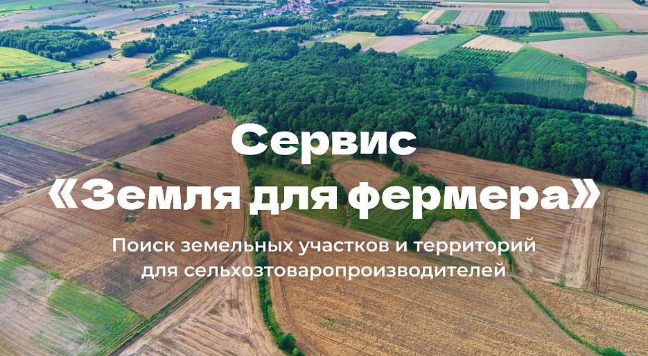 Воспользуйтесь новым сервисом «Земля для фермера»!